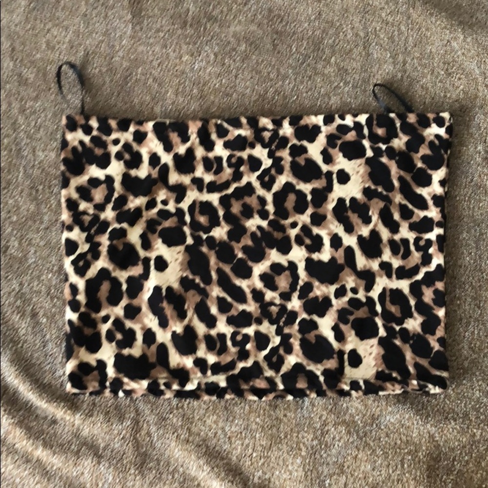 Cheetah print tube top